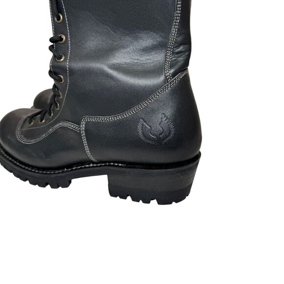 EMBOSSY Men's Logger Lace Up Boots Vibram Sole Motorcycle New Size 41/8 - Picture 12 of 15